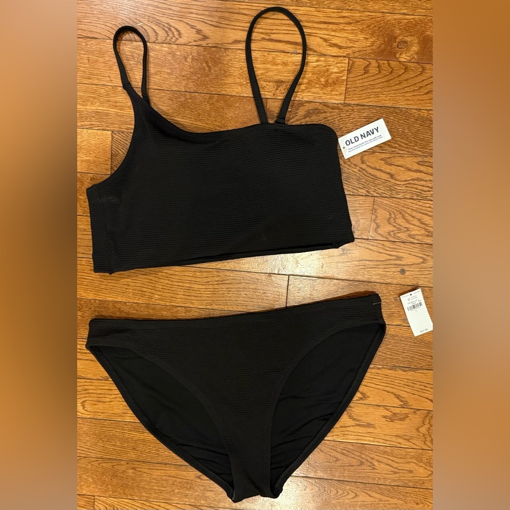Old Navy Classic Black Swimwear Set